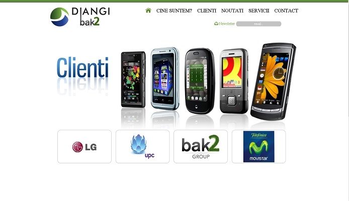 Dezvoltare site de prezentare - Diangi - layout site, clienti.jpg